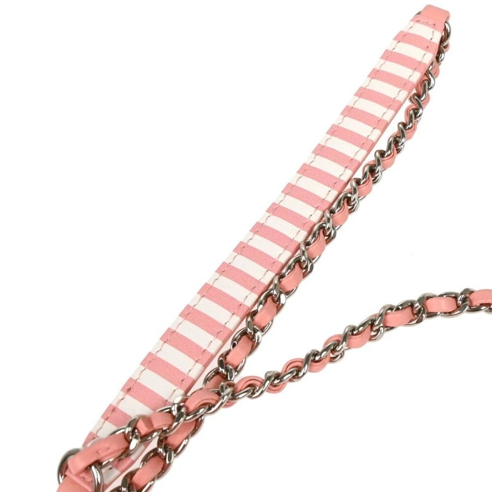 Chanel Pink Calfskin Filigree 2way Vanity Handbag 184728 - Picture 4 of 9